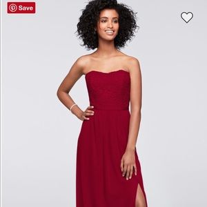 David’s Bridal Bridesmaid Dress